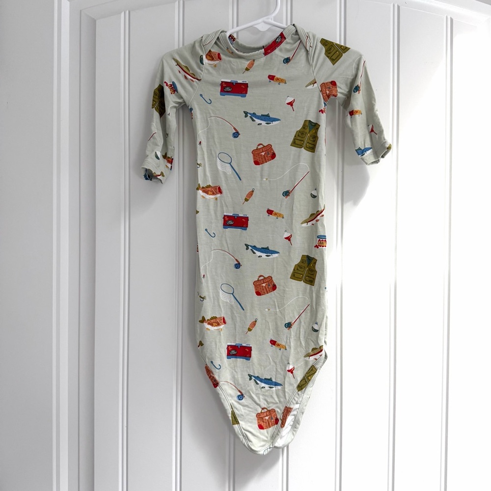 Angel Dear Knotted Gown - Fishing Things Green